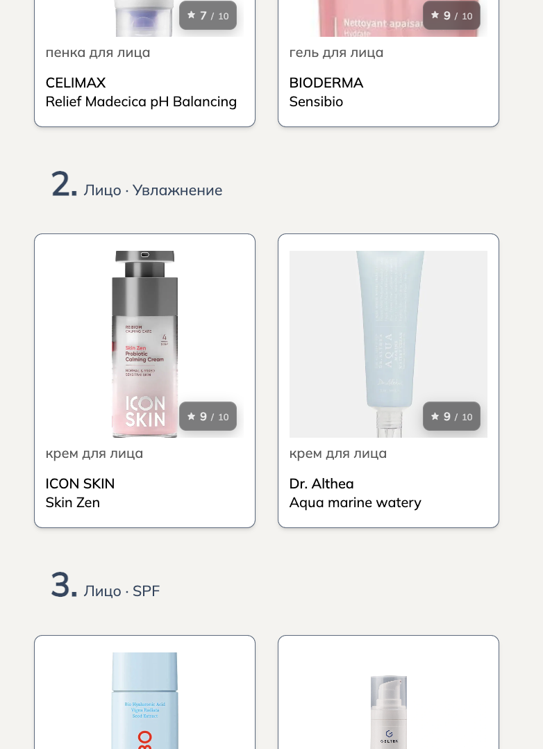 Подбор бьютт рутины, пример ухода