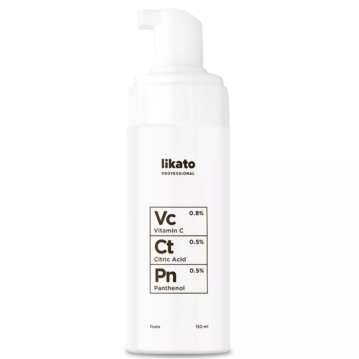 Foaming cream with vitamin C